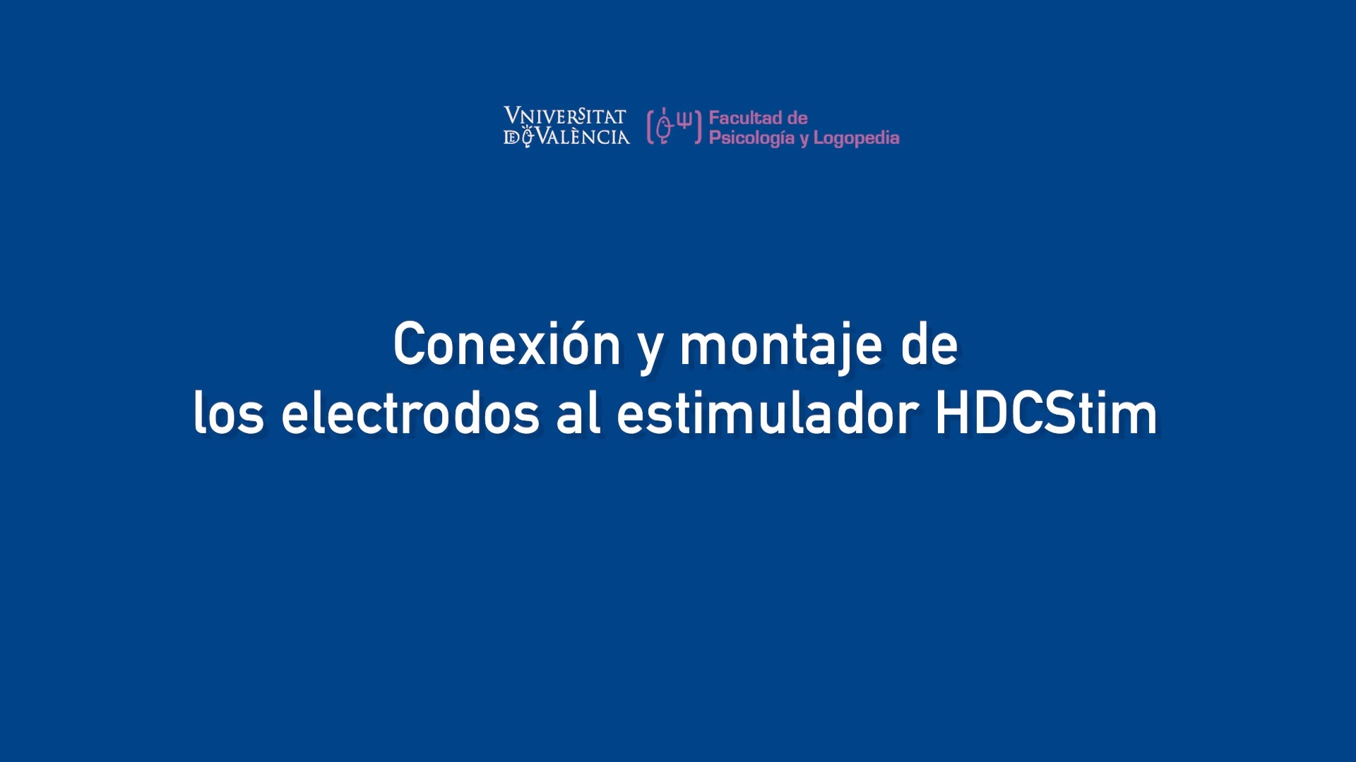 tDCS Conexión y montaje de los electrodos